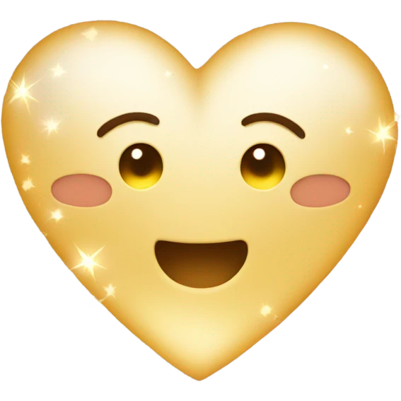 Neutral heart emoji with sparkles emoji