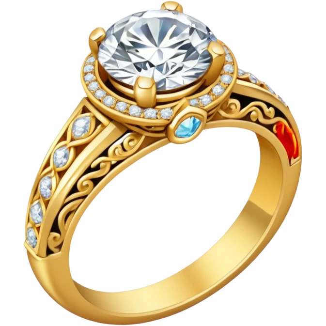 indian engagement ceremony - only show rings emoji