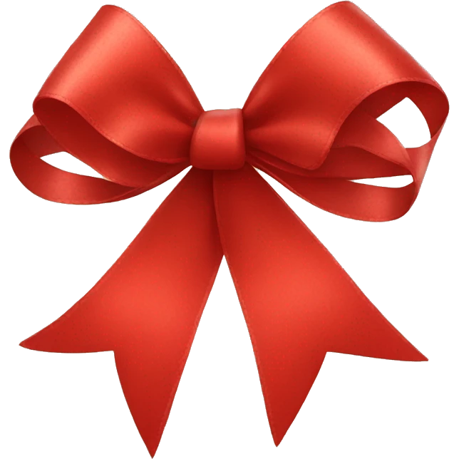 red ribbon bow emoji