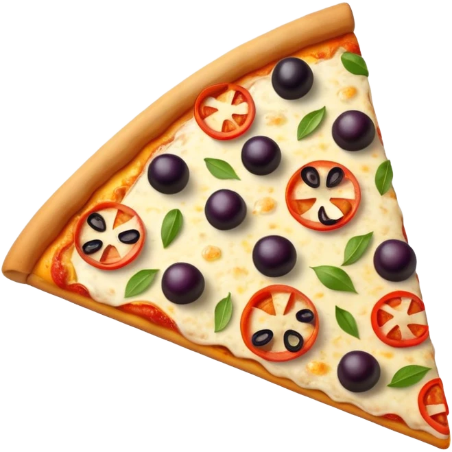 pizza Veggie slice (peppers/olives) emoji