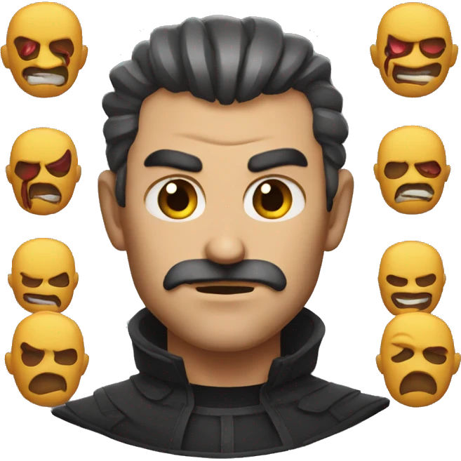 VILLIAN with cruel looks emoji