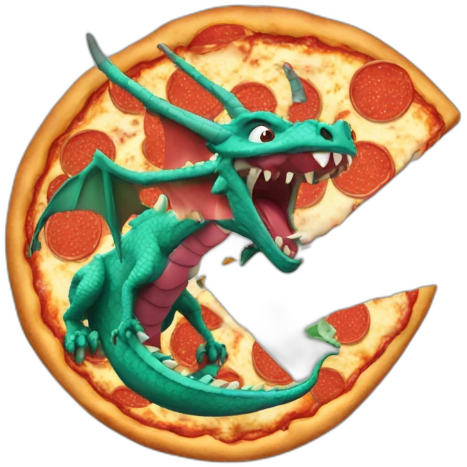 dragon eaten pizza emoji
