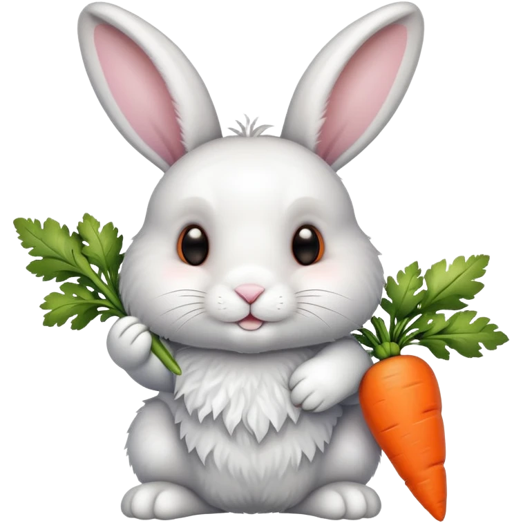 bunny holding carrot emoji