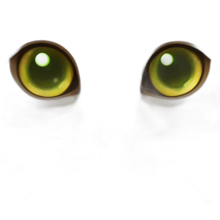 Golden Chinchilla cat，green eyes emoji
