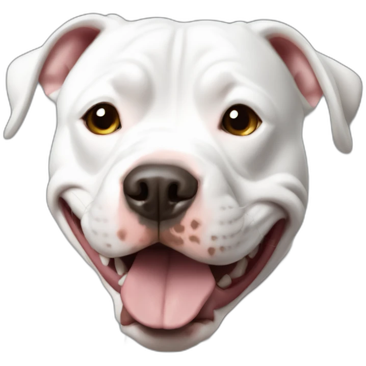 Pit bull with marks emoji