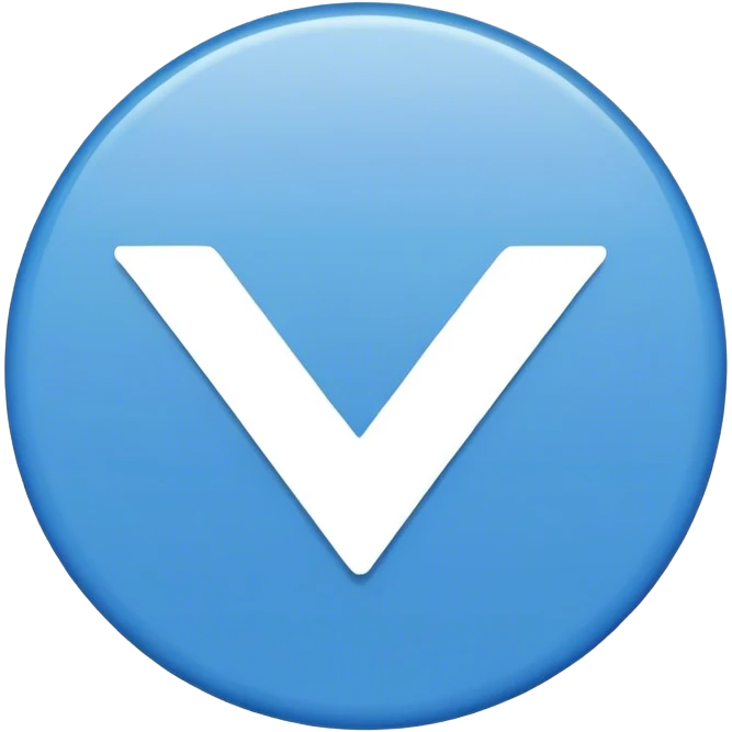 round blue tick tiktok  emoji
