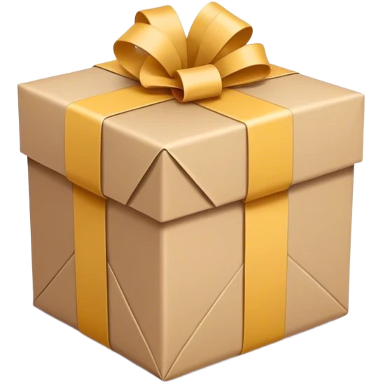 A neatly wrapped package with a ribbon partially tied, indicating something is coming soon. The design is clean, minimal, and modern, in a flat illustration style, ideal for an empty state UI. emoji