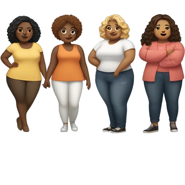 Fat girls emoji