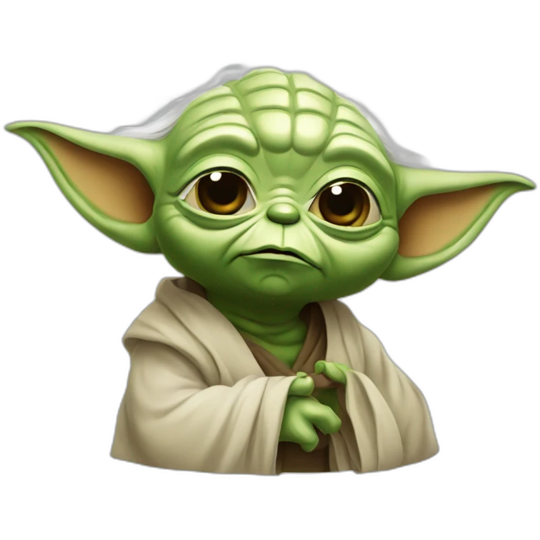 Yoda qui fume emoji