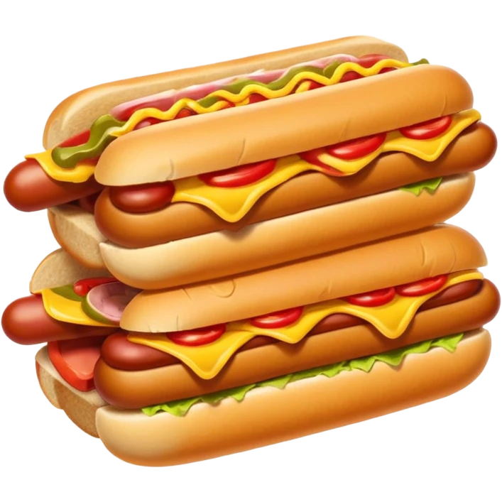 10 hot dog sandwiches  emoji