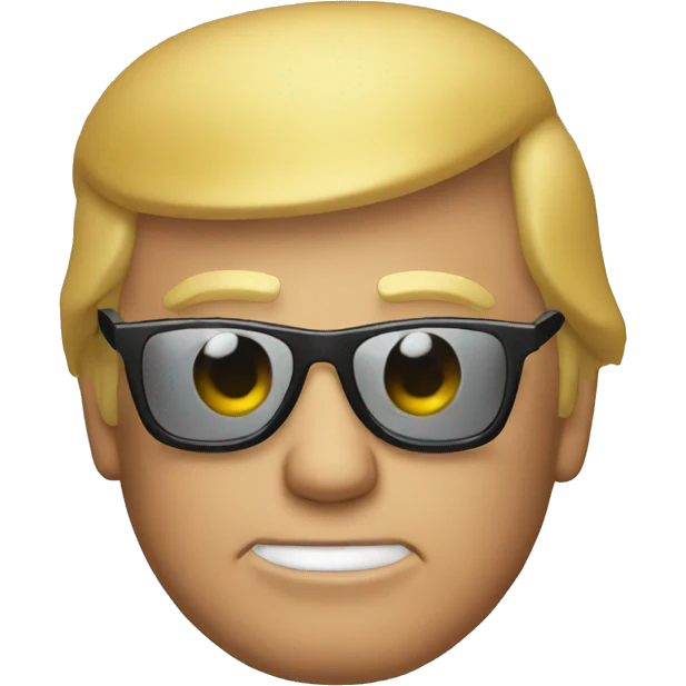 Donald Trump with sunglasses  emoji