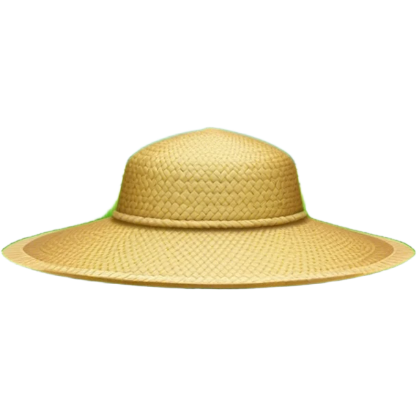 Cinematic Realistic image of a traditional rice farmer's hat, crafted from woven natural fibers with delicate texture details, set against a lush backdrop of vibrant green rice paddies under gentle, early morning light that evokes rural tradition. emoji