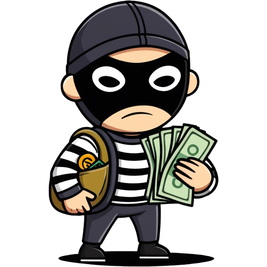 ￼Robber emoji emoji