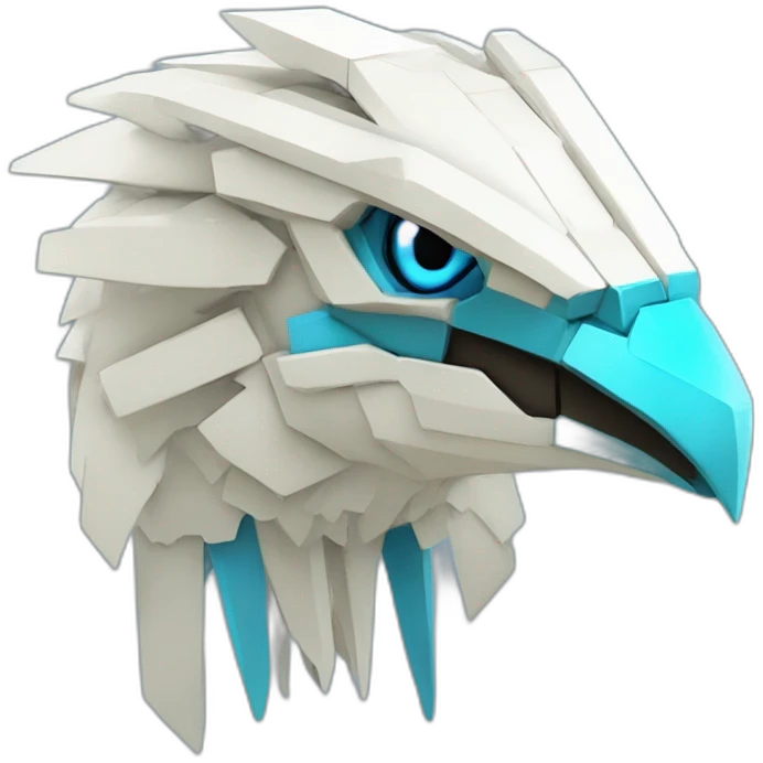 Minecraft Articuno Cyberpunk Head emoji