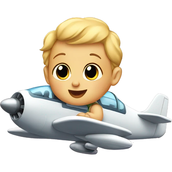 Baby in a plane emoji