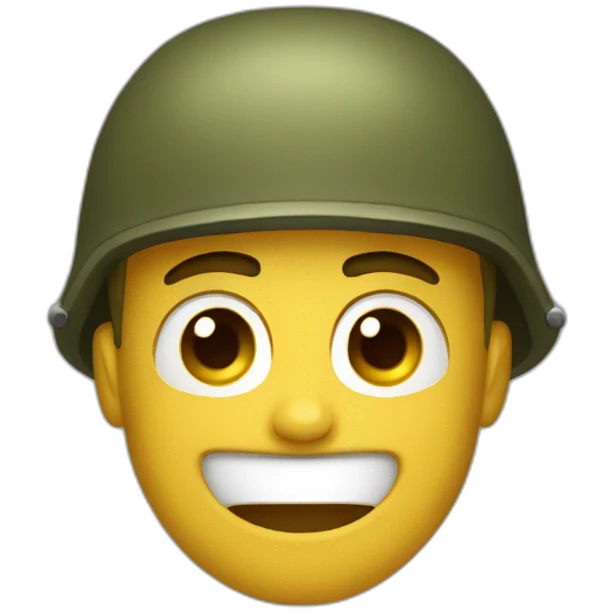 soldier crying with laughter emoji