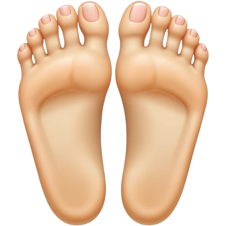female foot sole with toes spread wide apart emoji