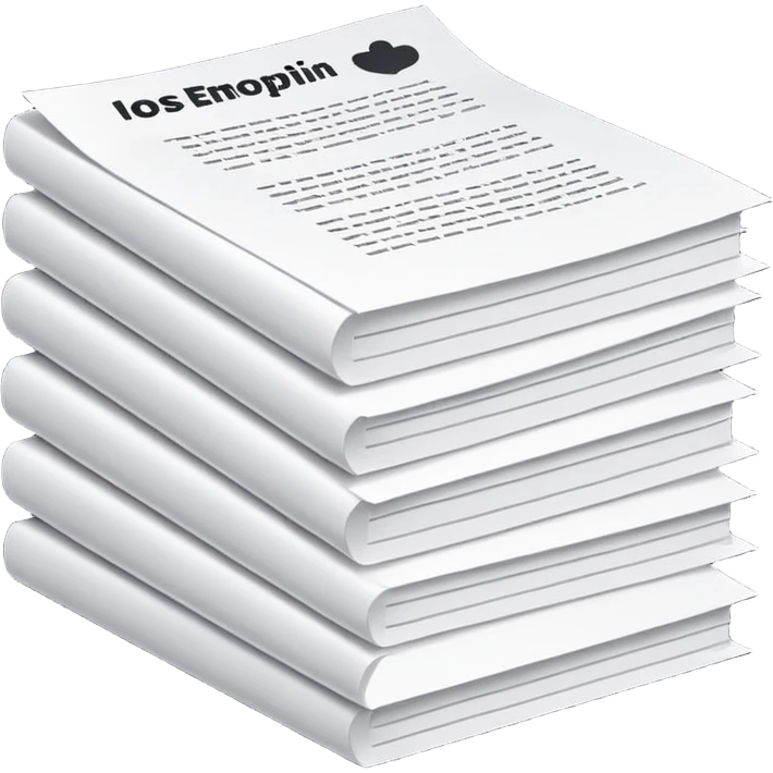white papers with text emoji