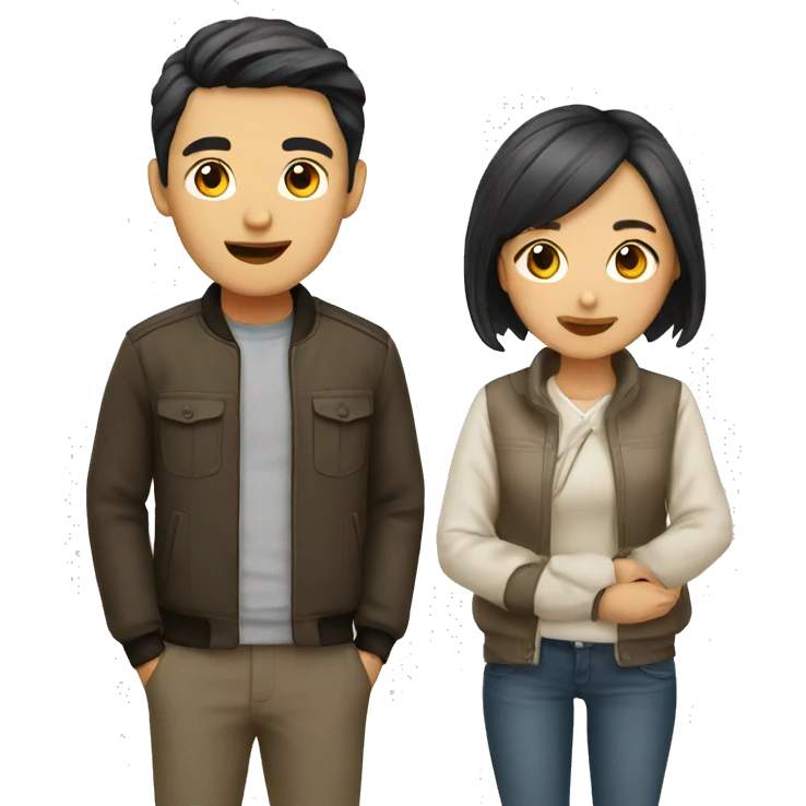 couple asian emoji