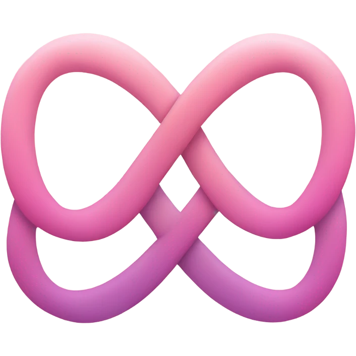 Infinity love pink  emoji