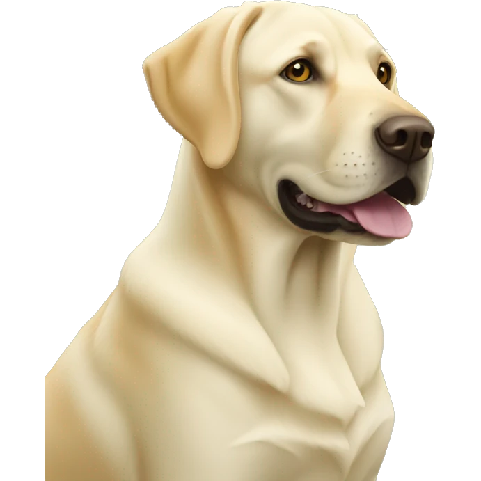 Yellow Labrador retriever emoji