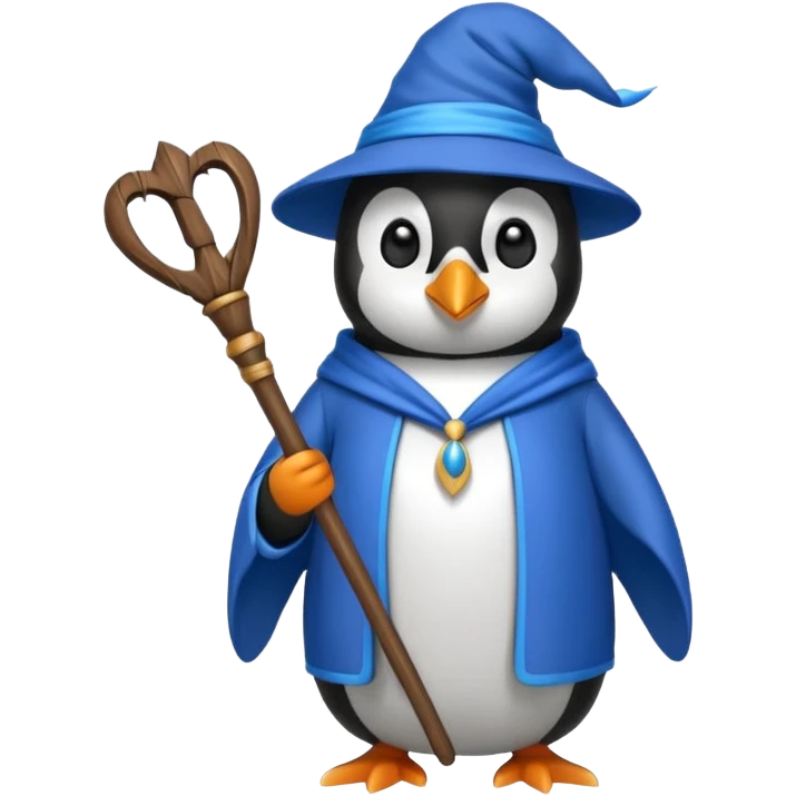 Penguin Wizard emoji