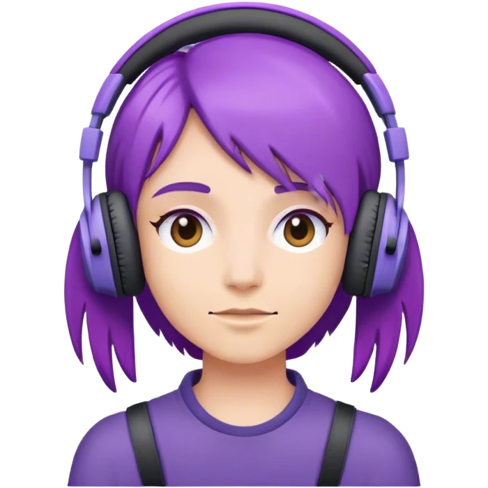 violet 🎧 emoji
