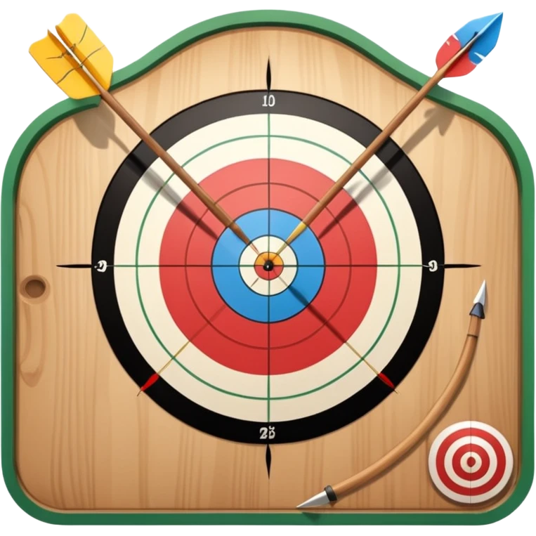 Archery board with arrows emoji