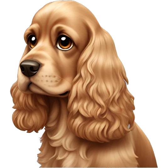 Cocker spaniel similar to Lady emoji