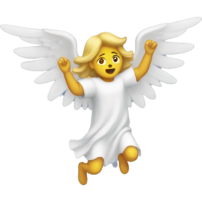 Falling angel emoji