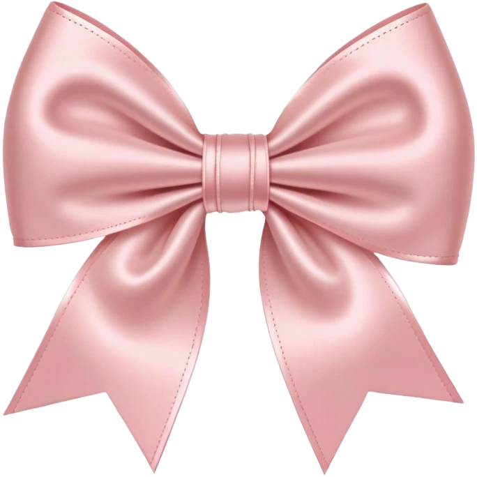 Ballet pink coquette bow with detail emoji