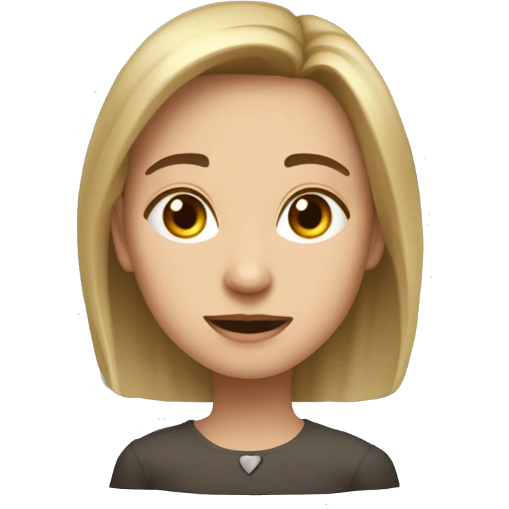 девушка с короткими волосами(белыми) emoji