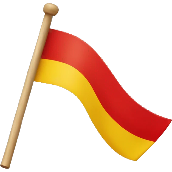 red and yellow flag emoji