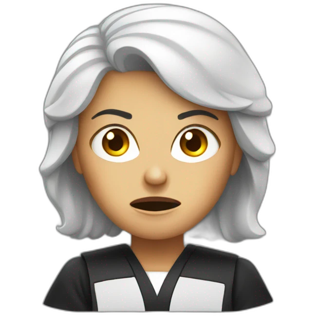 angry female judge emoji
