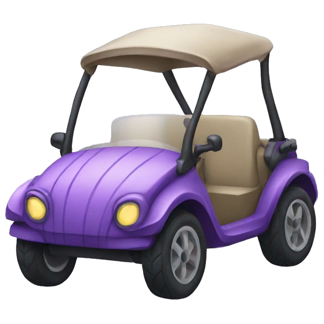 Purple buggy emoji