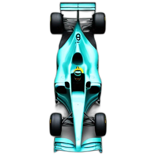 Formula one car Mercedes emoji