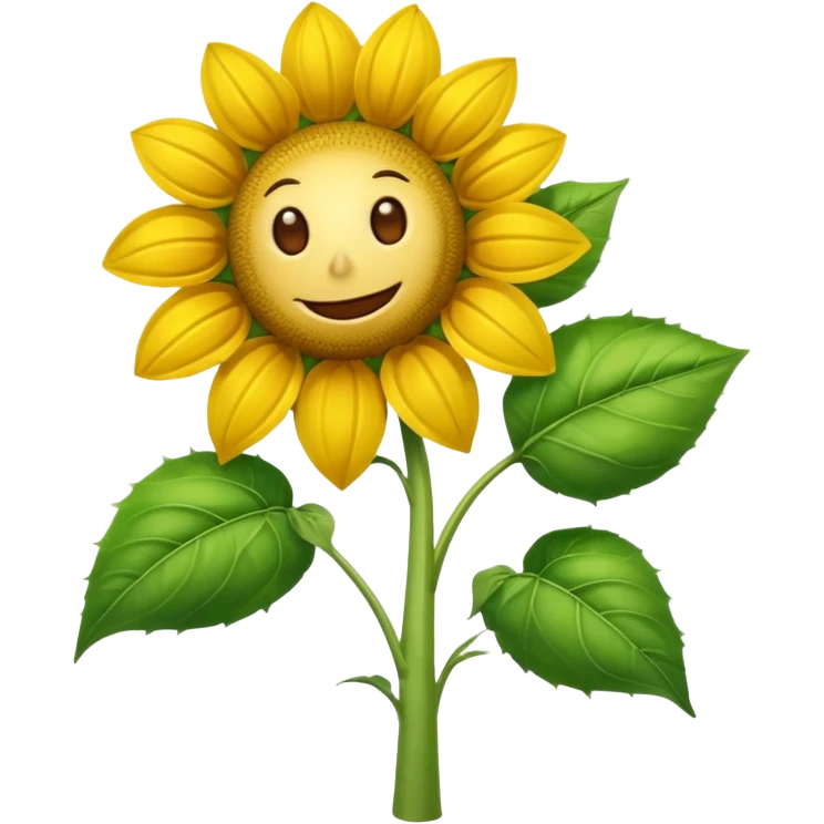 An exact  picture of the sunflower from Plants vs. Zombies emoji