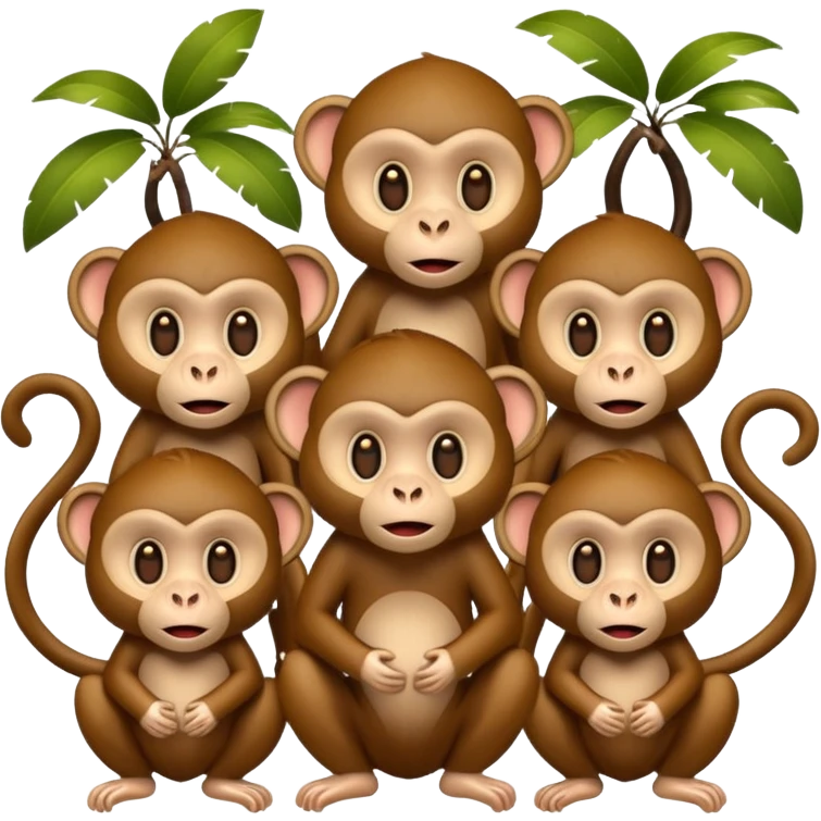  monkeys emoji