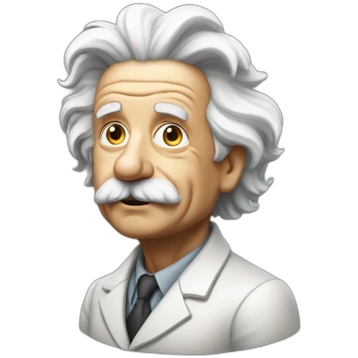 Einstein wondering emoji
