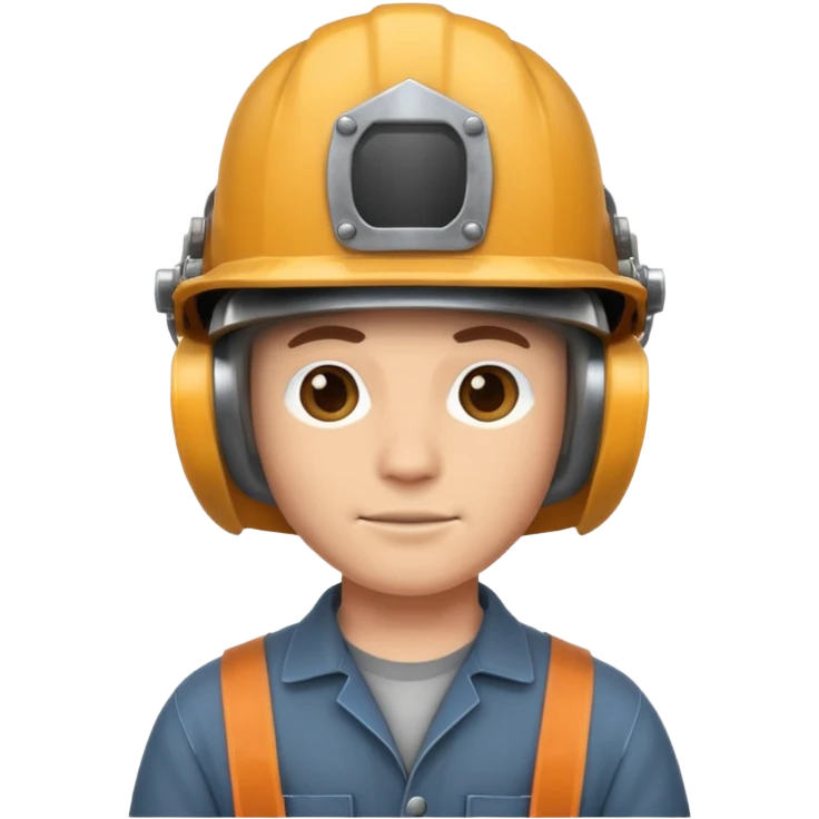 welder in a helmet with welding emoji
