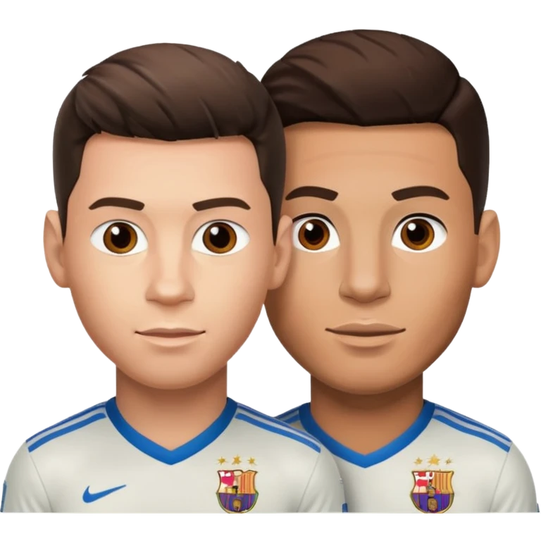 Ronaldo ve Messi yan yana olsun emoji