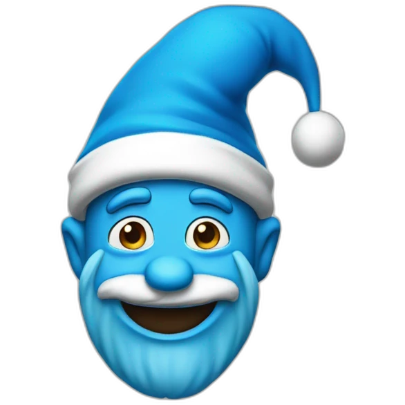 blue-papa-smurf emoji