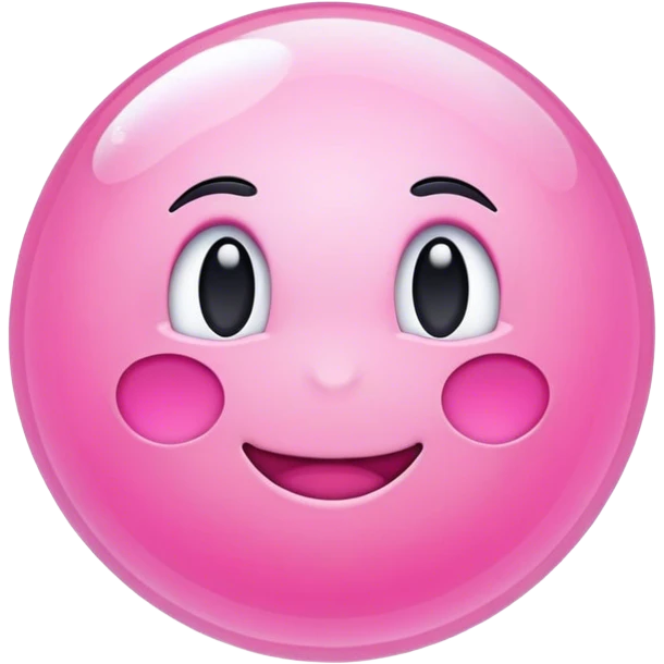 Pink iOS emoji bubble emoji