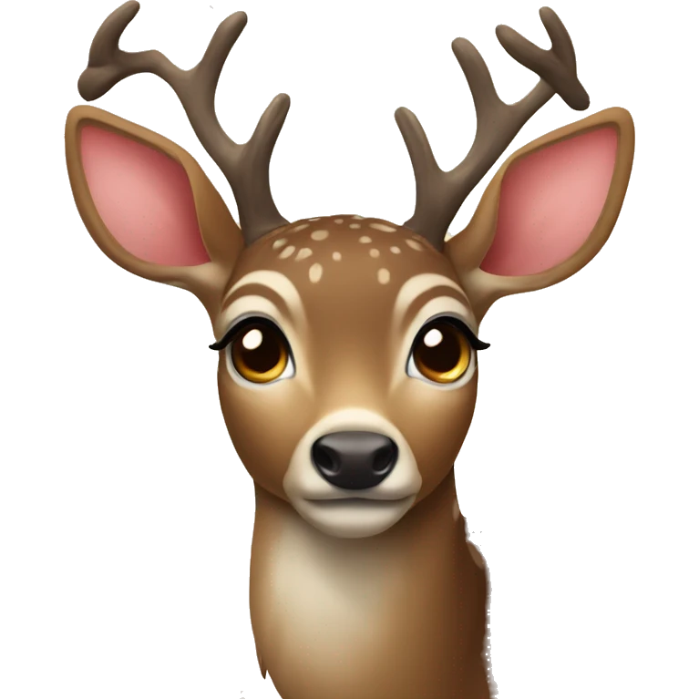 deer with heart shaped eyes emoji