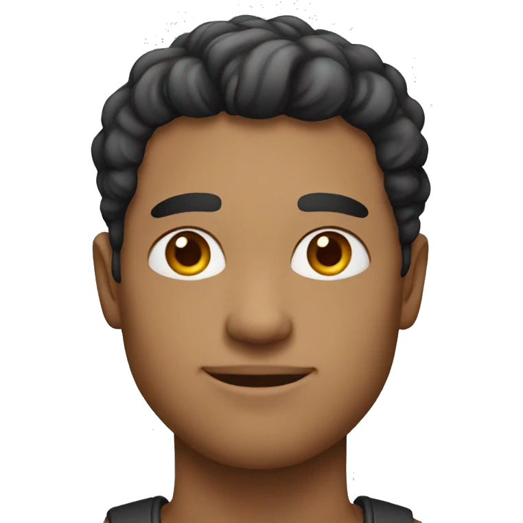 Man half white half black emoji