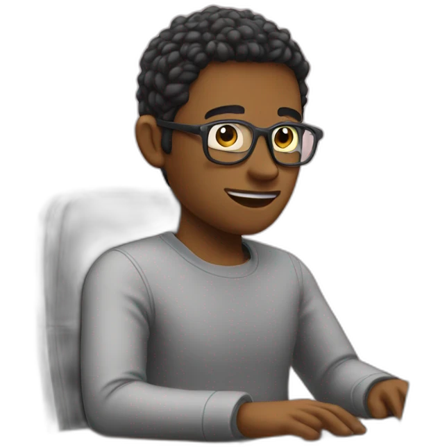 Andrutate using laptop  emoji