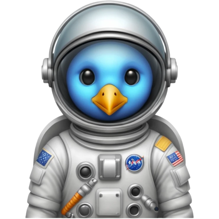 bird with astronaut suit emoji