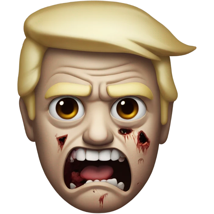 Trump as a zombie  emoji
