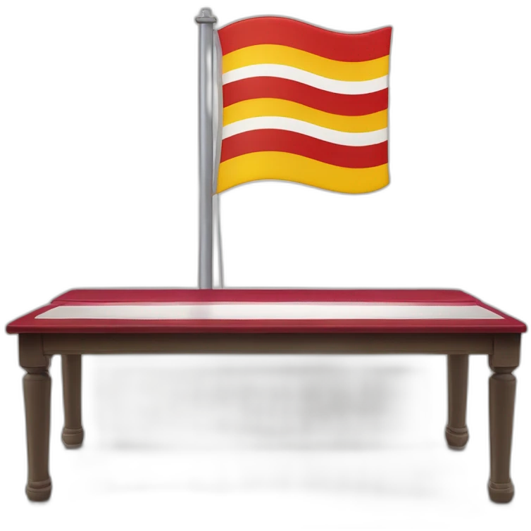  solo una unica bandera horizontal con tres colores el pirmero rojo luego amarillo y morado emoji