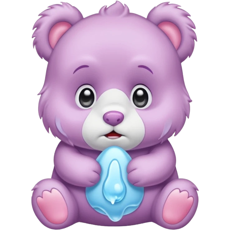 Care bear crying emoji
